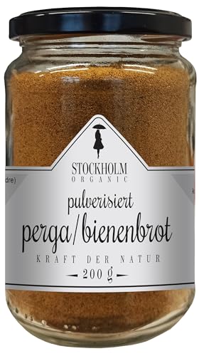 Pulverisiert Perga/Bienenbrot 200g / Für Menschen mit Schwierigkeiten beim Kauen Pulverisiert Perga/Bienenbrot 200g / Für Menschen mit Schwierigkeiten beim Kauen von Stockholm Organic