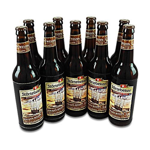 Störtebeker BIO Roggen Weizen (9 Flaschen à 0,5 l / 5,4% vol.) von Störtebecker Braumanufaktur