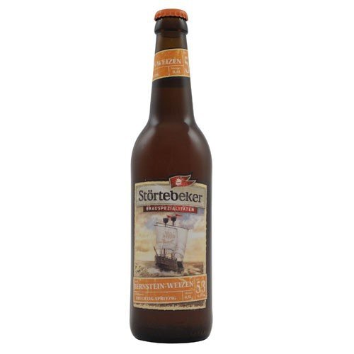 Störtebeker Bernstein-Weizen (6 Flaschen à 0,5 l / 5,3% vol.) von Störtebecker Braumanufaktur