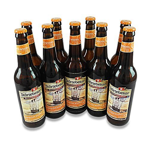 Störtebeker Bernstein-Weizen (9 Flaschen à 0,5 l / 5,3% vol.) von Störtebecker Braumanufaktur