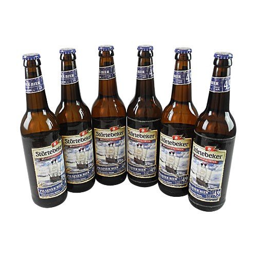 Störtebeker Pilsener - norddeutsch herb (6 Flaschen à 0,5 l / 4,9% vol.) inc MEHRWEG Pfand von Störtebecker Braumanufaktur