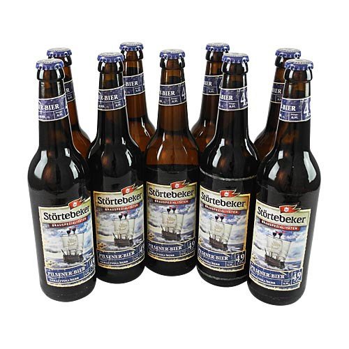 Störtebeker Pilsener - norddeutsch herb (9 Flaschen à 0,5 l / 4,9% vol.) von Störtebecker Braumanufaktur