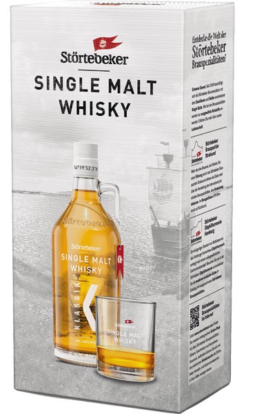 Störtebeker Single Malt Whisky Klassik + Glas 40% vol. 0,5 l von Störtebeker Brennerei