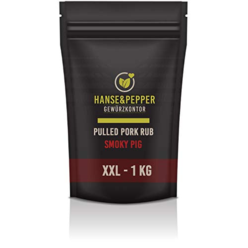 1kg Pulled Pork Rub Beef Rub Grillgewürz Barbecue BBQ Sehr Aromatisch Spitzenqualität - Taste Line Serie von Hanse&Pepper Gewürzkontor
