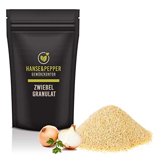 1kg Zwiebel Granulat Vegan lieblich aromatisch in Spitzenqualität - Gourmet Serie von Hanse&Pepper Gewürzkontor