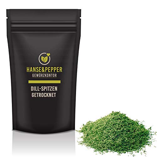 250g Dill-Spitzen ideal für Salat Kartoffeln Fisch aromatisch in Spitzenqualität - Gourmet Serie von Hanse&Pepper Gewürzkontor