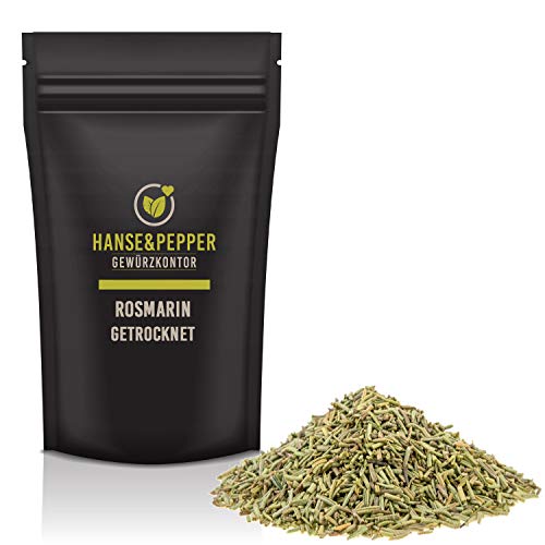 250g Rosmarin getrocknet Gourmet Gewürzmischung im wiederverschließbarem Aroma-Beutel - Plus Serie von Hanse&Pepper Gewürzkontor