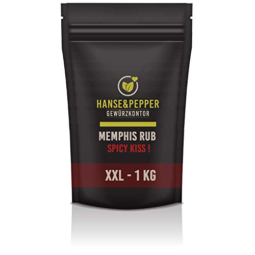1kg Memphis Tennessee Rub Top 1A Aromatisch natürlich vom Hanse&Pepper Gewürzkontor - Gourmet Serie von Hanse&Pepper Gewürzkontor