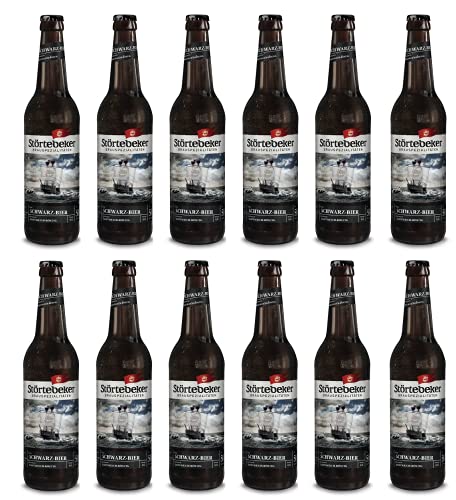 Störtebeker Schwarz-Bier Bier 12 x 0,5 Liter inkl. 0,96€ MEHRWEG Pfand von Störtebeker