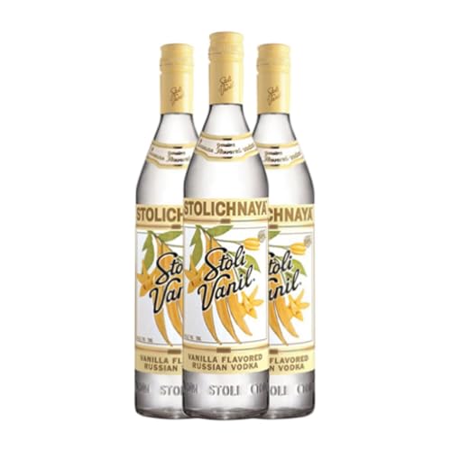 Wodka Stolichnaya Vanil 70 cl (Karton mit 3 Flaschen von 70 cl) von Stolichnaya Vodka