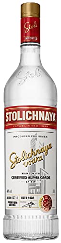 Stolichnaya Vodka 40% vol. (1 x 1,0l) | Premium-Vodka mit kristallklarer Reinheit von Stolichnaya