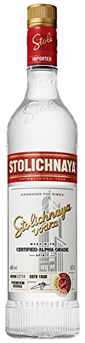 Stolichnaya Vodka 40% vol. (1 x 0,7l) | Premium-Vodka mit kristallklarer Reinheit von Stolichnaya