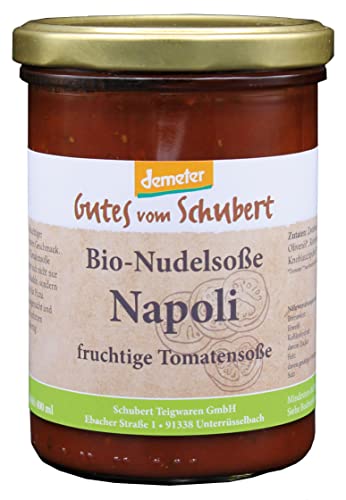 Demeter Nudelsoße Napoli - Schmeckt fruchtig und passt perfekt zu Nudeln - Hausgemacht vom fränkischen BIO-Familienbetrieb von Stolzer Gockel