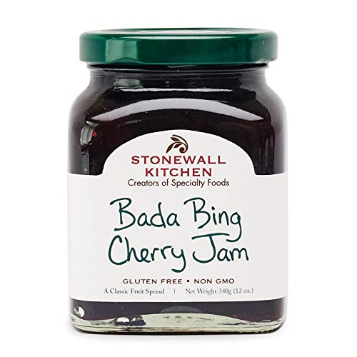 Bada Bing Cherry Jam von Stonewall Kitchen (340 g) - Fruchtaufstrich mit amerikanischen Bing-Kirschen - ideal zu Scones, Joghurt oder als Brotaufstrich - glutenfrei von Stonewall Kitchen