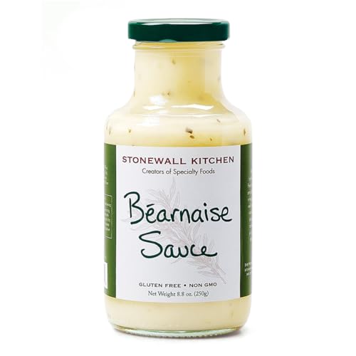 Stonewall Kitchen Béarnaise Sauce, 250 g – Klassische Gourmet-Béarnaise mit Estragon und Zwiebeln – Ideal für Steaks, Fisch und Gemüse von Stonewall Kitchen