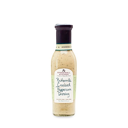 Buttermilk Cracked Peppercorn Dressing von Stonewall Kitchen (330 ml) - cremiges Dressing mit Buttermilch und Parmesan - perfekt für verschiedene Salate oder als Dip für Gemüse und Rohkost von Stonewall Kitchen