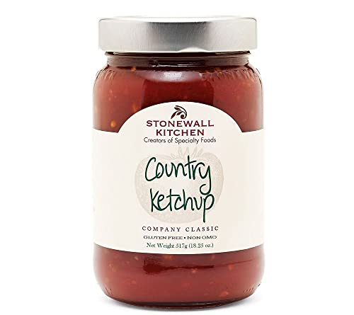 Country Ketchup von Stonewall Kitchen (517 g) - Gourmet-Ketchup mit großen Tomatenstückchen - besonders lecker zu Burgern, Pommes, Steak, Currywurst & Co von Stonewall Kitchen