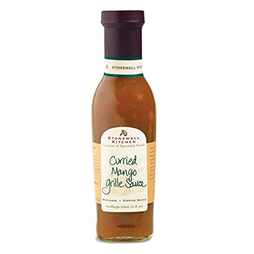 Curried Mango Grille Sauce von Stonewall Kitchen (330 ml) - exotisch, fruchtig, süß & leicht scharf - eine Geschmacksreise ins ferne Indien von Stonewall Kitchen