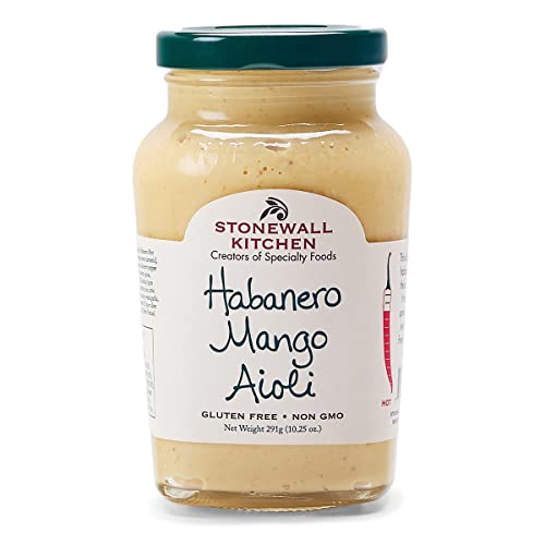 Habanero Mango Aioli von Stonewall Kitchen (291 g) - perfekt für Hühnchen und Sandwiches oder als Dip zu Pommes, Chips und Gemüsesticks von Stonewall Kitchen