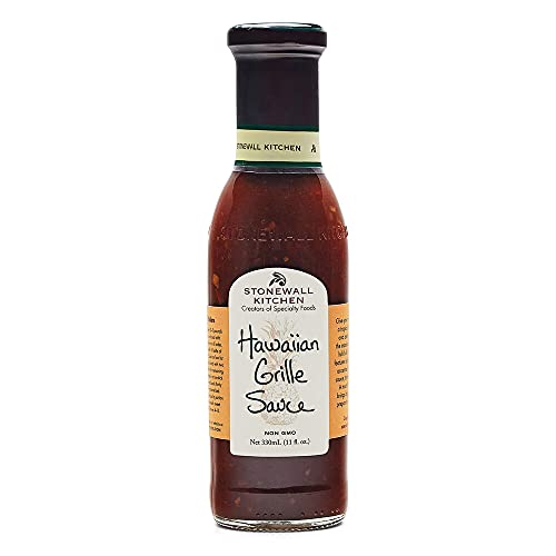 Stonewall Kitchen Hawaiian Grille Sauce, 330 ml – Fruchtig-deftige BBQ-Sauce mit Ananas, ideal für Hähnchen und Schweinefleisch von Stonewall Kitchen