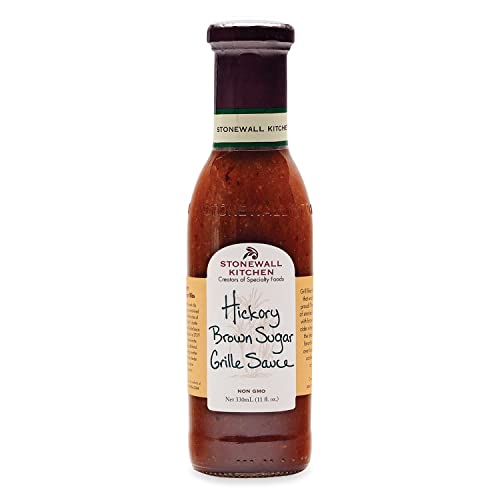 Hickory Brown Sugar Grille Sauce von Stonewall Kitchen (330 ml) - rauchige Grill- & BBQ-Sauce mit braunem Zucker verfeinert - ideal zu Hähnchen, Schweinefleisch oder als Glasur für Rippchen von Stonewall Kitchen