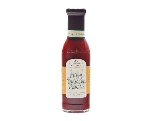 Honey Barbecue Sauce von Stonewall Kitchen (330 ml) - Gourmet BBQ-Soße mit süßem Honig verfeinert - ideal zu Spare Ribs, Chicken Wings, Burgern & Co. - der Barbecue-Allrounder von Stonewall Kitchen