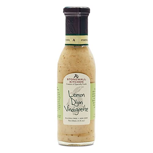 Stonewall Kitchen Lemon Dijon Vinaigrette Dressing, 330 ml – Zitronen-Dijon-Vinaigrette, Perfekt für Salate, Marinaden und mehr von Stonewall Kitchen