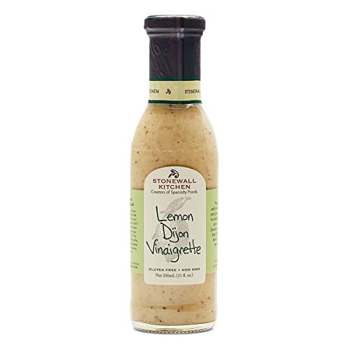 Lemon Dijon Vinaigrette Dressing von Stonewall Kitchen (330 ml) - leckeres Salatdressing mit spritzigem Zitronensaft und feinem Dijonsenf - ideal zu Spargel oder zu sommerlichen Salatvariationen von Stonewall Kitchen