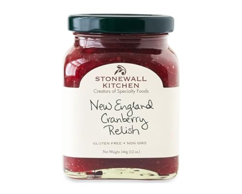 New England Cranberry Relish von Stonewall Kitchen (340 g) - ideal zu Sandwiches oder zu Hähnchen und Truthahn von Stonewall Kitchen