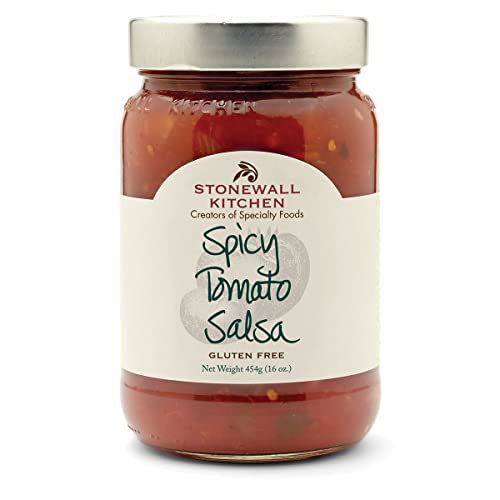 Spicy Tomato Salsa von Stonewall Kitchen (454 g) - fruchtig & würzig - perfekt zu Hühnchen, Fisch, Schweinefleisch, Chips und Nachos von Stonewall Kitchen