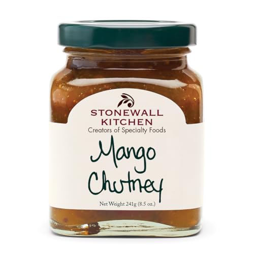 Stonewall Kitchen Mango Chutney, 241 g – Fruchtig-würziges Chutney mit 31% Mangos - vielseitig im Geschmack - ideal zu Käse, Fleisch & Fisch von Stonewall Kitchen