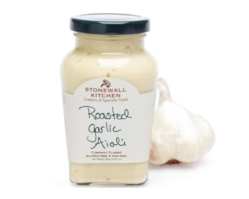 Stonewall Kitchen Roasted Garlic Aioli, 291g Glas – Glutenfreie, cremige Knoblauch-Aioli mit intensivem Aroma, Ideal für Burger und Fleisch Stonewall Kitchen Roasted Garlic Aioli, 291g Glas – Glutenfreie, cremige Knoblauch-Aioli mit intensivem Aroma, Ideal für Burger und Fleisch von Stonewall Kitchen