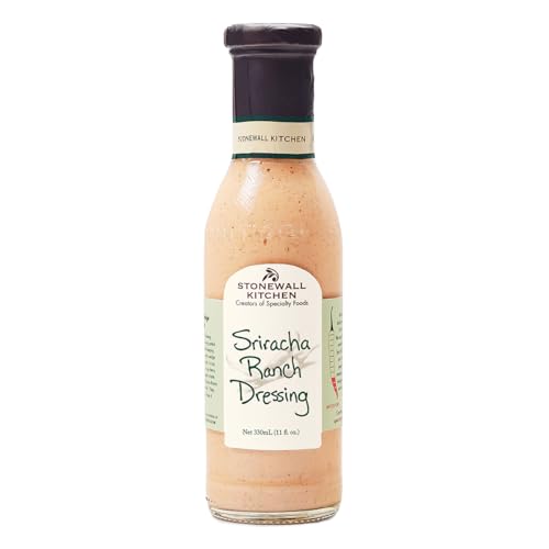 Stonewall Kitchen Sriracha Ranch Dressing, 330 ml – Pikantes Ranch-Dressing mit feuriger Sriracha-Note, Perfekt für Salate, Wraps und mehr von Stonewall Kitchen