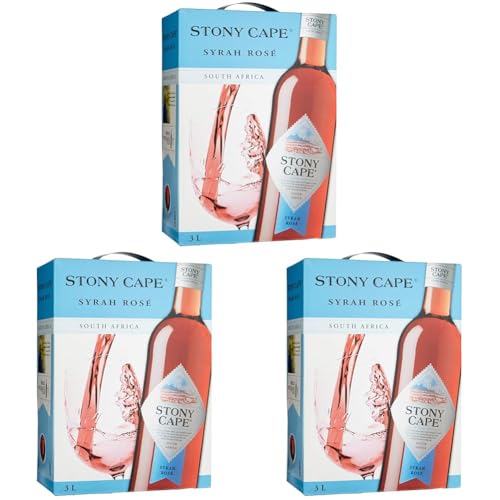 Stony Cape Syrah Rosé Südafrika Syrah Rosewein, 3l (3er Pack) von Stony Cape