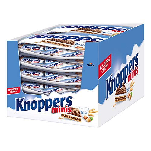 Knoppers, das Frühstückchen – und alles ist drin! Knoppers Minis – 4er Pack (4 x 200g Beutel) von Knoppers