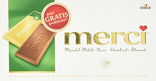 Storck Merci Tafelschokolade Mandel-Milch-Nuss, 100 g Storck Merci Tafelschokolade Mandel-Milch-Nuss, 100 g von Storck