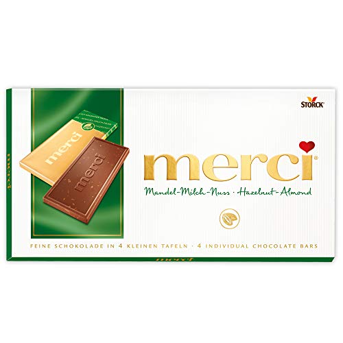 merci Mandel Milch Haselnuss Schokolade 3er Set (3x100g Tafel) von Storck