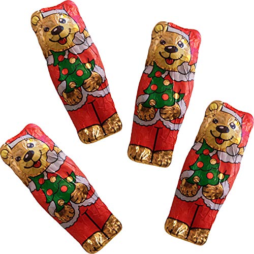 Milchschokolade Neuheit Mittel Weihnachten Teddybär (4 Lieferung) von Storz