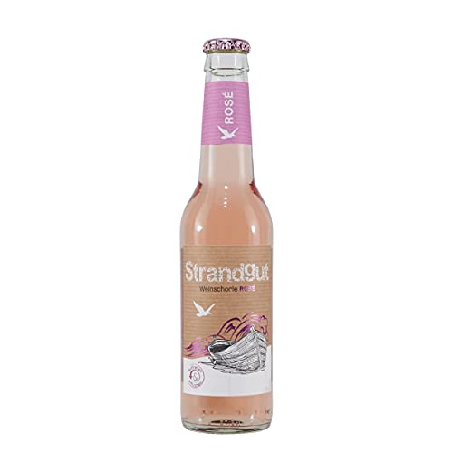 Strandgut Weinschorle Rosé (12 x 0,275 L) 3,3L von Strandgut