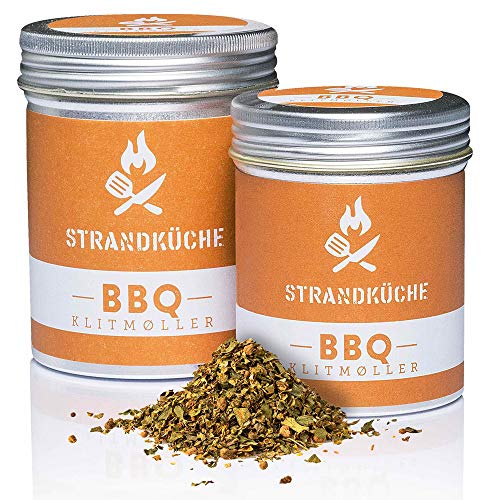 Strandküche Klitmøller BBQ Gewürzmischung 30 g I Würzige BBQ Marinade Grillgewürz mit Koriander Majoran Muskat Paprika Knoblauch uvm I Grill Würzmischung Barbecue Rub für Fleisch und Gemüse von Strandküche