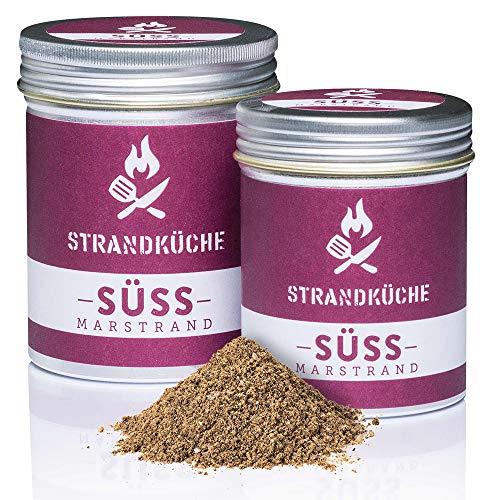 Strandküche Marstrand Süss 50 g I Gewürzmischung für süße Speisen mit Kardamom gemahlen Bourbon Vanille Zimt und Ayurveda Zucker I Frühstücksgewürz für Milchreis Schlagsahne Grieß Quark uvm von Strandküche