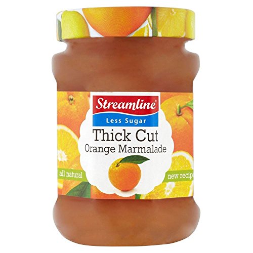 Optimieren Sie weniger Zucker Thick Cut orange Marmalde (340g) - Packung mit 2 von Streamline