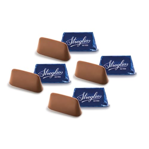 Streglio | Gianduiotti-Pralinen mit Haselnüssen und Kakao – 1 kg (ca. 100 Pralinen) | Traditionelle Piemont Giandujotto Praline von Streglio