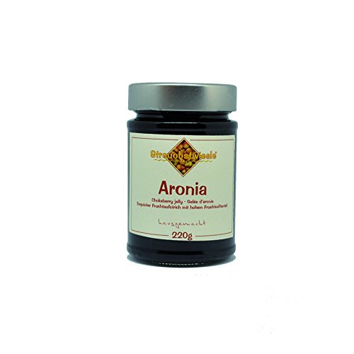 Streuobstwiesle Aronia - 220 g Exquisiter Aronia Fruchtaufstrich - Gelee - mit hohem natürlichem Fruchtsaftanteil von Streuobstwiesle