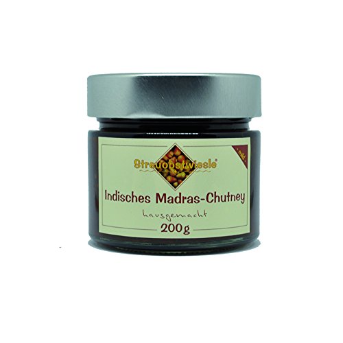 Streuobstwiesle Indisches Madras Chutney - 200 g - Herzhafte, handgerührte, aromatische Sauce aus Deutschland zum Grillen, zum Fondue, zum Raclette, zum Kase, zum Reis. Streuobstwiesle Indisches Madras Chutney - 200 g - Herzhafte, handgerührte, aromatische Sauce aus Deutschland zum Grillen, zum Fondue, zum Raclette, zum Kase, zum Reis. von Streuobstwiesle
