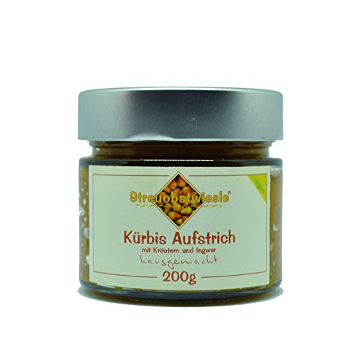 Streuobstwiesle Kürbis Aufstrich - 200 g Rein pflanzlicher, veganer Brotaufstrich mit frischen Zutaten zubereitet. von Streuobstwiesle