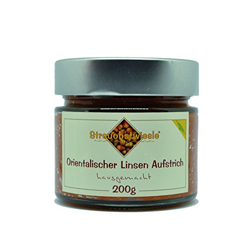 Streuobstwiesle Orientalischer Linsen Aufstrich - 200 g Rein pflanzlicher, veganer Brotaufstrich mit frischen Zutaten zubereitet. Streuobstwiesle Orientalischer Linsen Aufstrich - 200 g Rein pflanzlicher, veganer Brotaufstrich mit frischen Zutaten zubereitet. von Streuobstwiesle