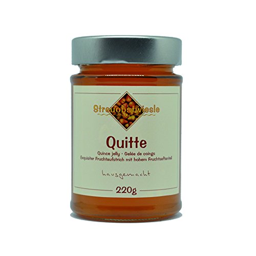 Streuobstwiesle Quittengelee - 220 g Fruchtaufstrich - Gelee - mit hohem natürlichem Fruchtsaftanteil Streuobstwiesle Quittengelee - 220 g Fruchtaufstrich - Gelee - mit hohem natürlichem Fruchtsaftanteil von Streuobstwiesle