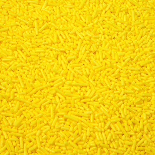 Streuselheld Jimmie`s Gelb 40g Streusel zum Dekorieren und Verzieren von Gebäck aller Art wie Torten Kuchen Keksen Zuckerstreusel von Streuselheld
