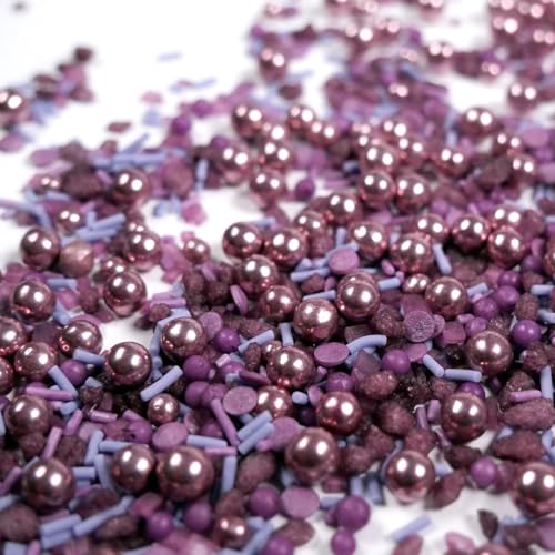 Streuselheld Glitzer Blitzer Lila 80g Streusel zum Dekorieren und Verzieren von Gebäck aller Art wie Torten Kuchen Keksen Zuckerstreusel von Streuselheld
